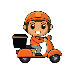 Fototapeta premium Fast delivery color vector illustration icon
