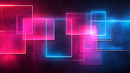 Neon And Glowing Cyber-Futuristic With Composition Blue