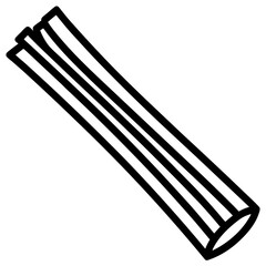 Leek vegetable simple silhouette vector illustration