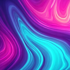 Obraz premium neon fluid gradient pattern with pink, purple, and cyan ink flows, high detail abstract waves, cosmic galaxy feel, ideal for tech accessories