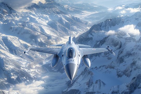 F-16 Block 70 and Gripen E participating in a multinational military exercise