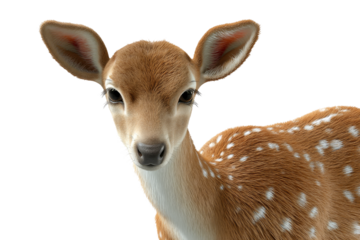 Calm deer portrait in nature