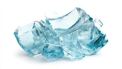 Shattered ice chunks.  