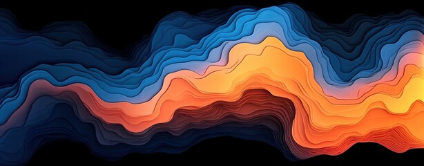 Fototapeta premium Explosive abstract design with dynamic shapes and neon colors, highimpact visual style