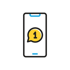 Multi color icon for message