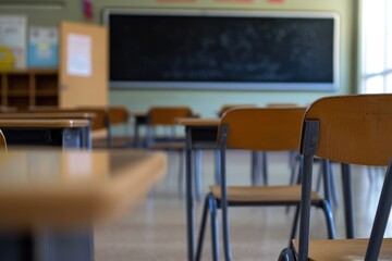 Empty Classroom Interior