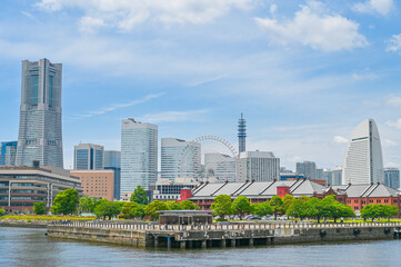 神奈川県横浜市の都市風景