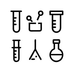 Simple Set of Science Related Vector Line Icons. Contains such Icons as Biology, Astronomy, Physics, Science Test, Lab and more. Editable Stroke. 