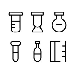 Simple Set of Science Related Vector Line Icons. Contains such Icons as Biology, Astronomy, Physics, Science Test, Lab and more. Editable Stroke. 