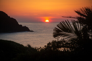 奄美大島・東シナ海の日没。