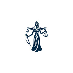 Justice goddess logo