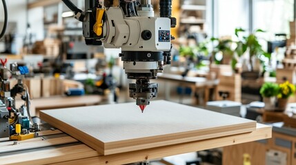 Modern bathroom sink design with natural light and greenery