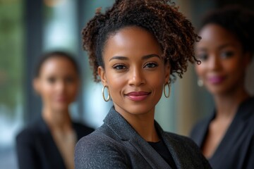 business businesswoman office mature middle aged group woman portrait corporate manager  black businessperson teamwork team partner