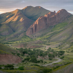 Calm weather on sea or ocean with clouds