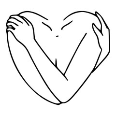 love yourself vector design