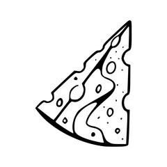 porous cheese vector design