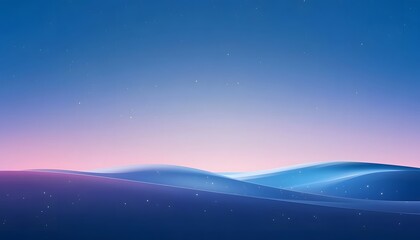 Fototapeta premium A digital landscape of gentle waves under a twilight sky.