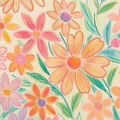Flower wallpaper and abstract pattern design
