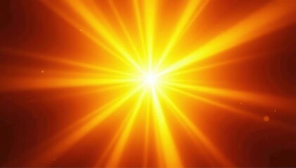 Vibrant starburst of yellow light radiating outwards, abstract background , starburst, radiant