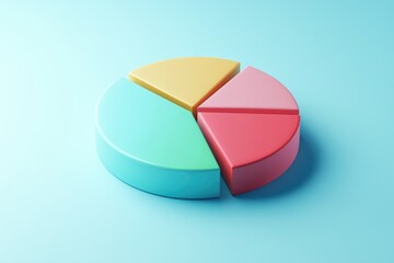 Obraz premium Colorful pie chart graphic (3)