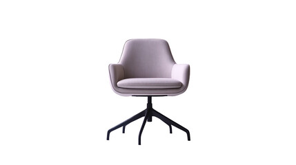 Modern office chair with elegant and comfortable style, isolated on transparent background. PNG