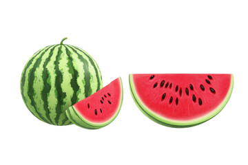 Enjoy Fresh Summer Watermelon with Slice, Ready To Eat, and Refreshing Theme
