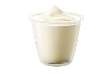 enjoy A creamy vanilla dessert In A transparent cup, sweet Delight