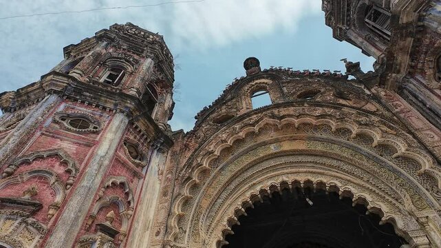 Heritage Medieval Period Building Exterior in Rajnagar, Bihar Showcasing Historic Architecture and Intricate Wall Designs