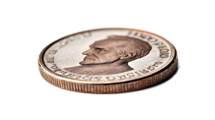 A coin with the head of Abraham Lincoln on it