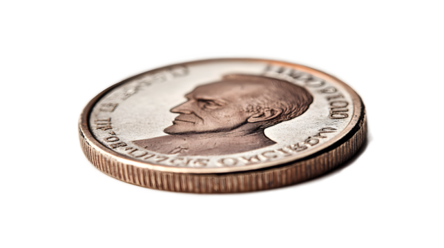 A coin with the head of Abraham Lincoln on it