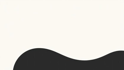 Abstract Monochrome Background with Wave-Like Shape for Modern Design Projects and Presentation
