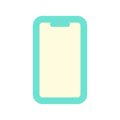 Vector illustration of a smartphone flat vector illustration icon