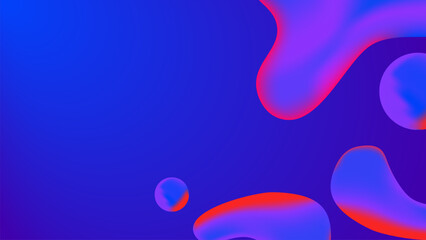 Gradient Fluid  Liquid Shapes Background 
