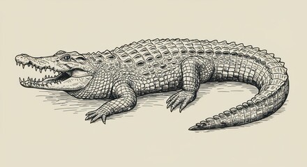 Crocodile illustration