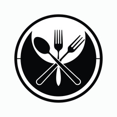 Restaurant Logo – Minimalist Design Icon for Culinary Branding