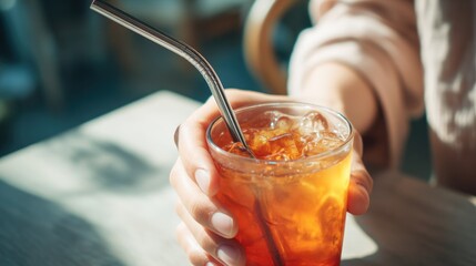 Refreshing Iced Tea on a Sunny Day