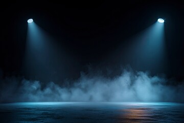 Stage with Fog and Light