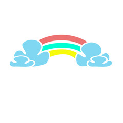 Rainbow drawn by children