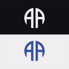 Fototapeta premium Abstract AA Initial Monogram Logo Design