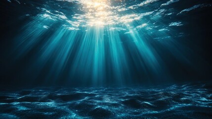 Underwater Ocean Sunlight Rays Deep Sea