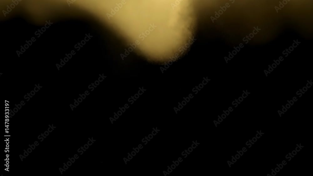 Poster Abstract dynamic cloud of dust particles dispersing against black background in explosion