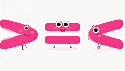 Fun Greater Than Icon for Kids Education