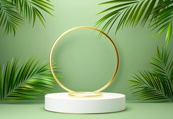 Fototapeta premium Diverse Product Podiums for E-Commerce Display