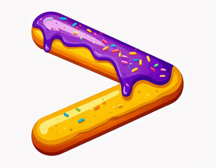 Candy-Coated Math Symbols Collection – Greater Than