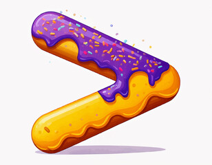 Candy-Coated Math Symbols Collection – Greater Than