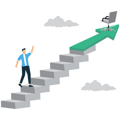 Fototapeta premium Career growth