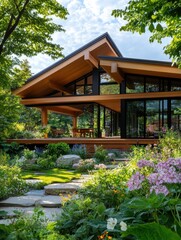 Eco-Friendly Home with Natural Materials and Sustainable Modern Design