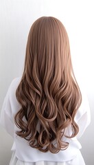 Fototapeta premium Woman's Wavy Hair Style
