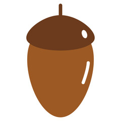ドングリのシンプルなアイコン