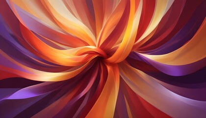 An artistic display of colorful, ribbon-like forms swirling in a dynamic and vibrant composition.